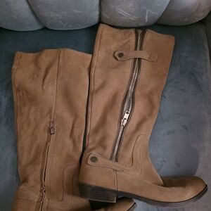 Nine West Tan Knee-High Boots